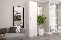 Шкаф FURNISTYLE Лайф 60х40х215 Северное дерево