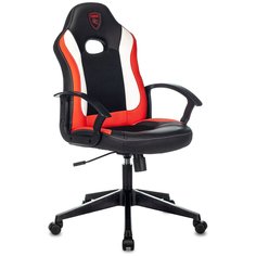 Кресло игровое Zombie 11LT черный/красный текстиль/эко.кожа крестовина пластик