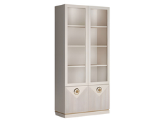 Шкаф-витрина Кураж Капри, Сатин, 90х42х191