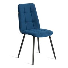 Стул разборный ТС велюровый синий 47 х 54 х 86 см Tet Chair