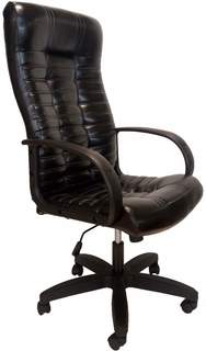 Кресло компьютерное StylChairs Атлант Ультра, экокожа, черный