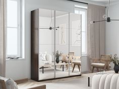 Шкаф-купе Е1 Прайм 210х57х230, Венге