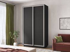 Шкаф-купеЕ1 Экспресс ДСП 120х45х240, Серый диамант