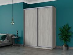 Шкаф-купеЕ1 Элемент ДСП 180х60х220, Ясень шимо светлый