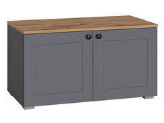 Обувница Моби Остин Серый графит / Дуб Вотан Mobi