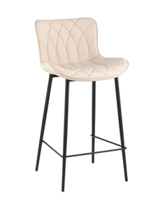Стул барный Stool Group Vault, экокожа, светло-серый