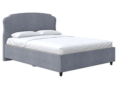 Кровать Первый Мебельный Калипсо Серый, велюр 140х200 см, с подъемным механизмом