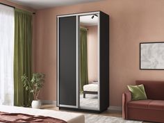 Шкаф-купе Е1 Экспресс Хит Медиум 120х60х220, Серый диамант