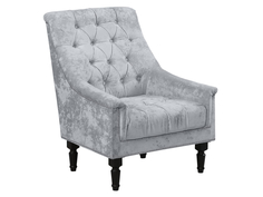 Кресло Первый Мебельный Лансье Серебро, микровелюр