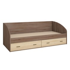 Кровать с ящиками Орион 1932x850x700 ясень шимо темный/дуб сонома No Brand