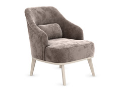 Кресло Первый Мебельный Лауреаль Миди Латте, микровелюр