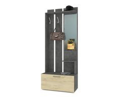 Прихожая Дай Мебель Эврика Камень темный/Ирландский дуб 8МГ.1173