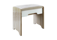 Пуф Палермо-3 ясень шимо светлый / белый глянец НОНТОН