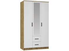 Шкаф Мебелони Дикс Дуб Крафт/Белый
