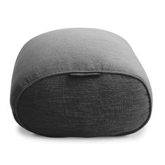 Бескаркасный пуф-оттоманка aLounge - Ottoman - Black Sapphire (шенилл, черно-серый)