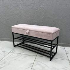 Банкетка-обувница STEEL MEBEL БПЧ-008, розовый