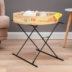 Кофейный столик плетеный Онис YS-011, 48х49см No Brand