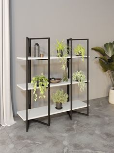 Стеллаж Дивульгато черный/белый KM Loft