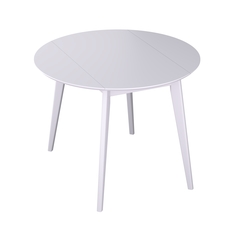 Стол обеденный Daiva casa Орион Сlassic Drop Leaf 100х(51-100) см, белая эмаль