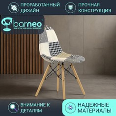 Стулья для кухни BarneoPro N-12 Patchwork 95232 рогожка трехцветный, комплект 1 шт