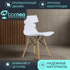 Стулья для кухни BarneoPro N-230 Return 95200 стул белый, пластик бук, комплект 1 шт