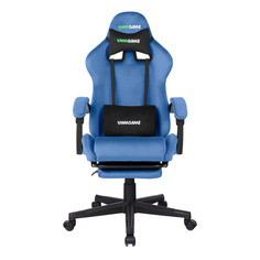 Игровое компьютерное кресло VMMGAME THRONE VELOUR BLUE