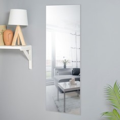Зеркало настенное,110 х 40 см, с креплением на 4 зажима No Brand
