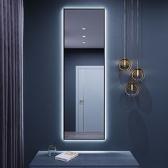 Зеркало с подсветкой настенное ONE MARKET 140х50 см 6000К Черное