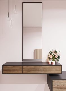 Зеркало интерьерное настенное ONE MARKET 150х45 см Черное