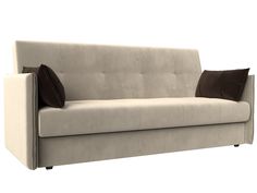 Диван-книжка Лига Диванов Лига-018 192х83х90 см, бежевый\коричневый