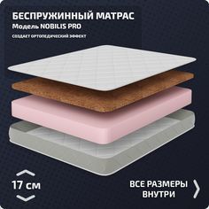 Анатомический матрас Piterson Nobilis Pro 100x190