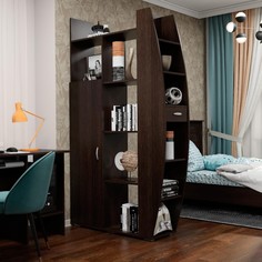 Стеллаж-перегородка Парус, 1160х2026х356, Венге No Brand
