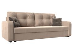 Прямой диван Лига Диванов Ливерпуль Лайт 225х85х79 см, бежевый