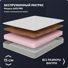 Анатомический матрас Piterson Avis Pro 70x186