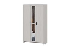 Шкаф трехстворчатый 120х50х209 см, Ясень Анкор светлый No Brand