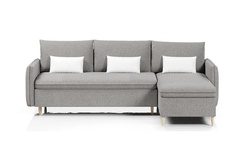 Угловой диван-кровать 4Home Рон, 214х159х96 см, Gray, правый, Пантограф (Тик-так)