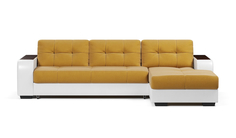 Угловой диван-кровать 4Home Брюссель, 256х173х115 см, Yellow, правый, Дельфин