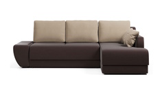 Угловой диван-кровать 4Home Нью-Йорк, 250х162х87 см, Brown, правый, Еврокнижка