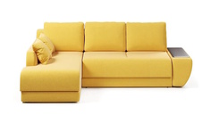 Угловой диван-кровать 4Home Нью-Йорк, 250х162х87 см, Yellow, левый, Еврокнижка