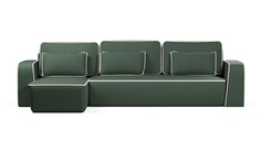 Угловой диван-кровать 4Home Линда, 344х165х90 см, Green, левый, Еврокнижка