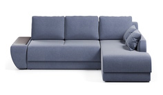 Угловой диван-кровать 4Home Нью-Йорк, 250х162х87 см, Blue, правый, Еврокнижка