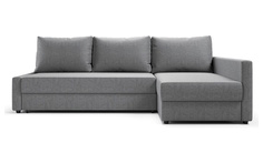Угловой диван-кровать 4Home Фрисби, 230х151х66 см, Gray, правый, Дельфин