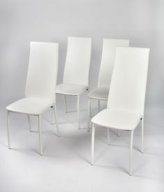 Стул Мир Мебели Пекин белый 41x41x105 см экокожа, 4 шт