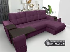 Угловой диван Берёзка "Риф" Teddy 640 правый угол