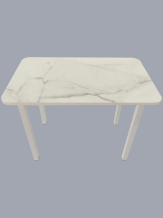 Обеденный стол ПЛЕС Жемчужный перито 100x60 см