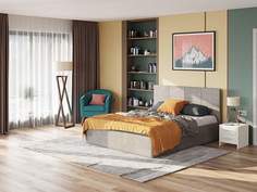 Кровать Alba Next Тетра Бежевый 160х200 No Brand