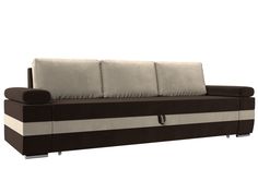 Диван прямой Лига Диванов Канкун бежевый; коричневый