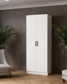 Шкаф распашной Томас, белый, 2100х800х510 No Brand
