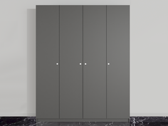 Шкаф QualisMebel Марсель Ultra 1700х500х2400, Графит