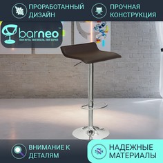 Барный стул лофт BarneoPro N-38 Latina стул коричн эко-кожа стул кухонный основание хром
